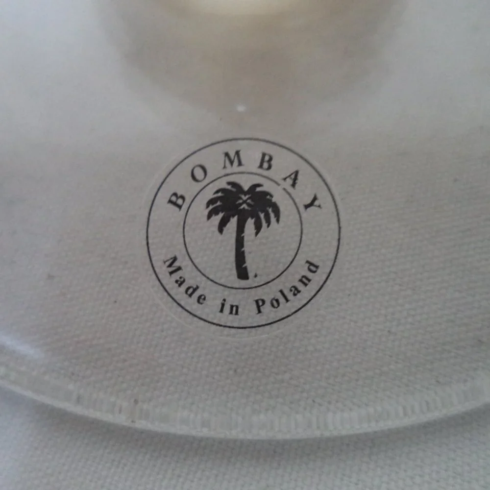 Bombay glass Cake stand pedestal display Made in Poland 7